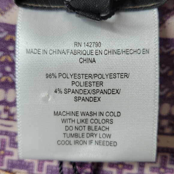 BCBGMaxAzria Dress Size M Dolman Sleeves Jersey Knit Stretchy Purple Combo New - Picture 9 of 13